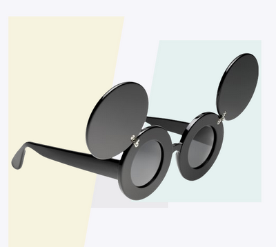  Mouse flip-up sunglasses that Lady Gaga wore in her “Paparazzi” video.